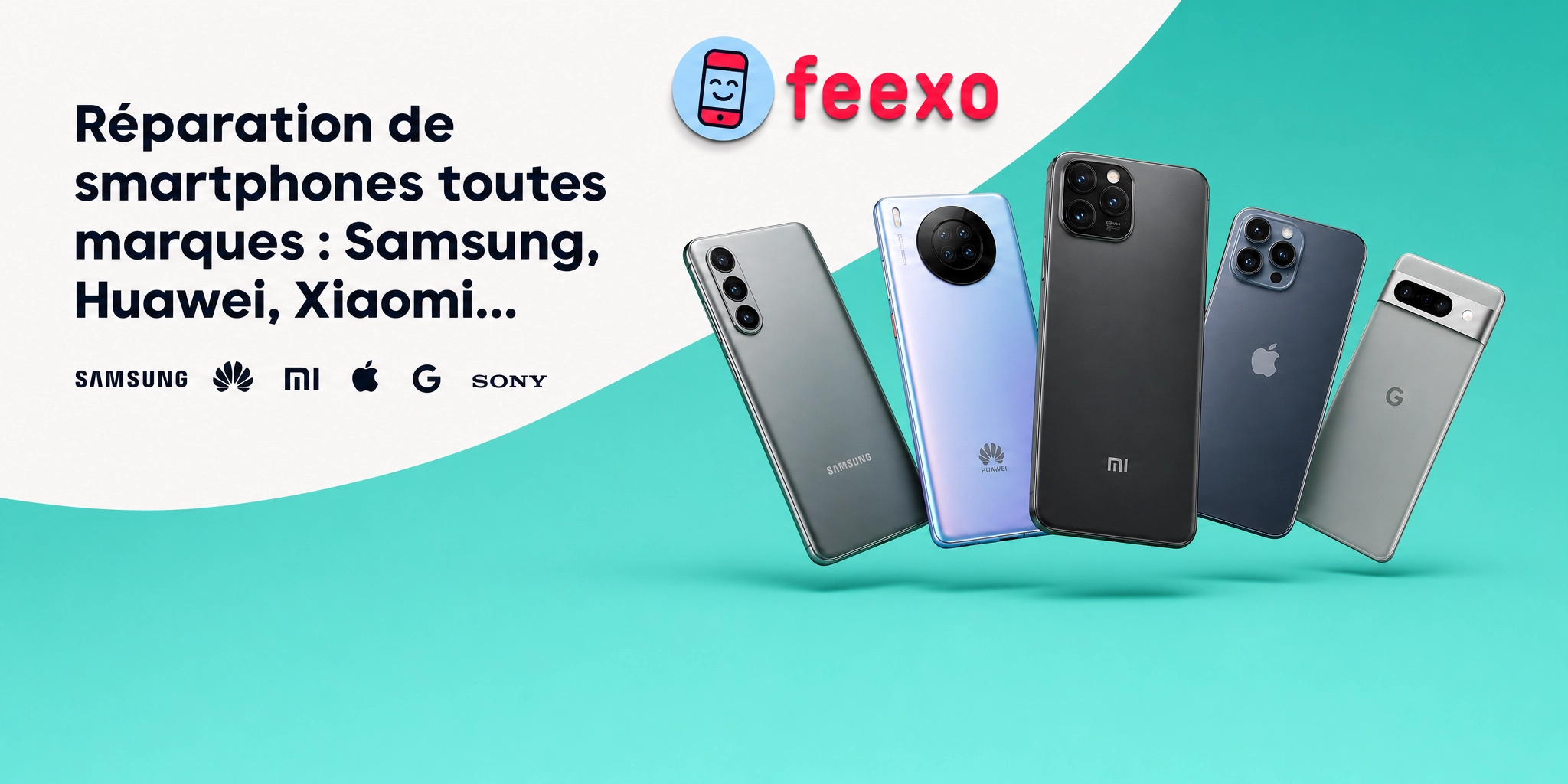 Réparation de smartphones toutes marques : Samsung, Huawei, Xiaomi, Apple, Google, Sony...