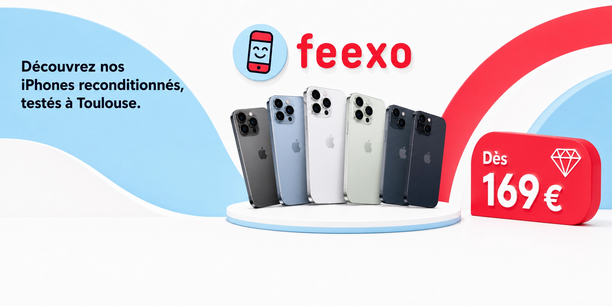 Découvrez nos iPhones reconditionnés, testés à Toulouse. Dès 169 €.