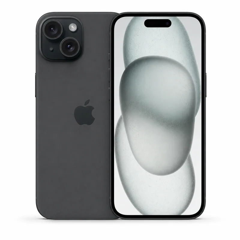 Apple iPhone 15 128 Go Noir, vue 1 sur 4